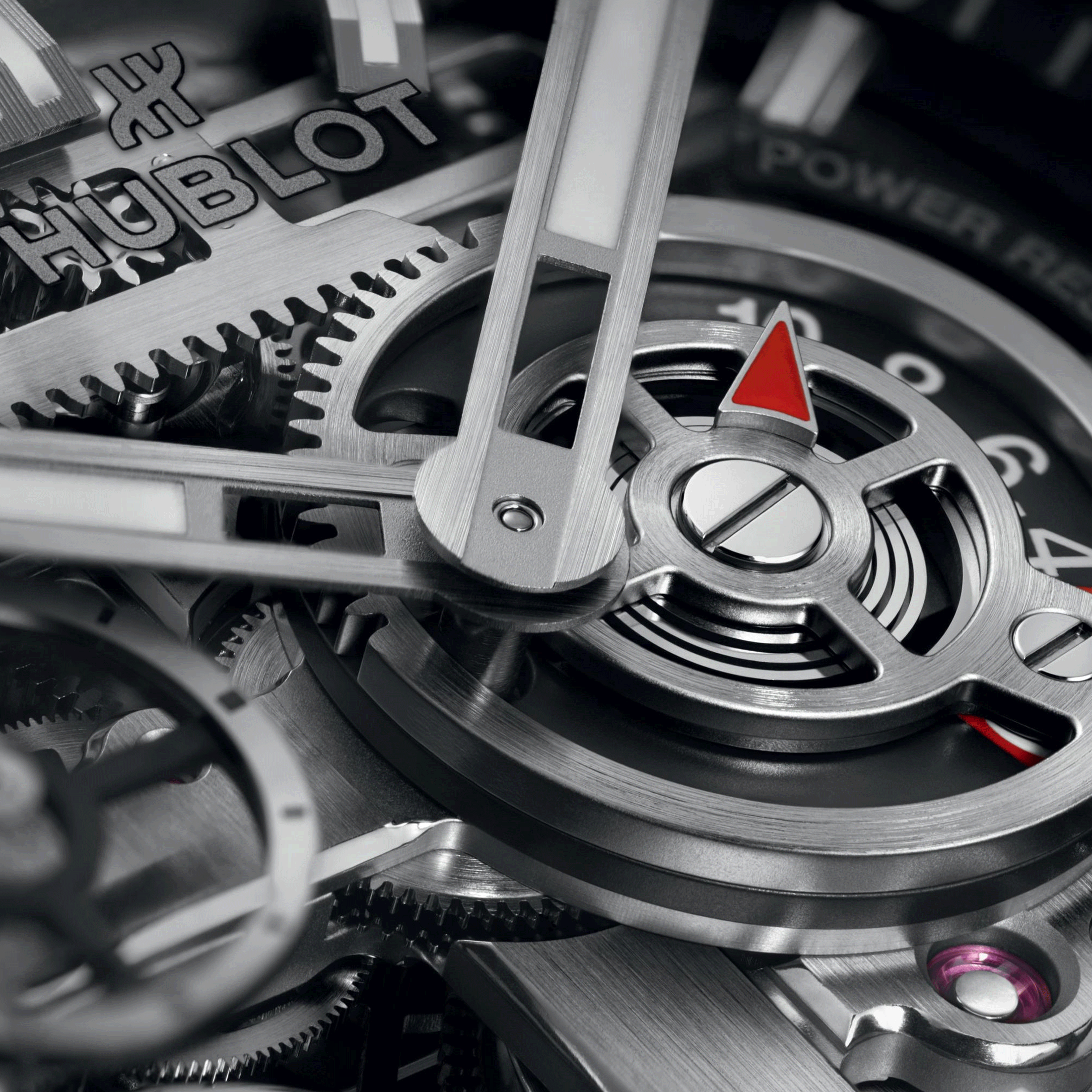 Hublot Big Bang Meca-10 Titanium mechanical watch skeleton dial black rubber strap 42 mm 444.NX.1170.RX