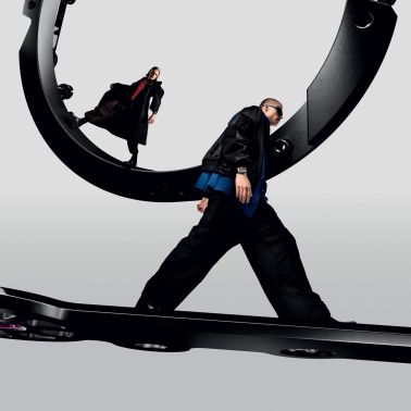 Montre Hublot Big Bang Meca-10 Titanium mécanique cadran squelette bracelet caoutchouc noir 42 mm 444.NX.1170.RX