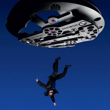 Hublot Big Bang Meca-10 Titanium mechanical watch skeleton dial black rubber strap 42 mm 444.NX.1170.RX