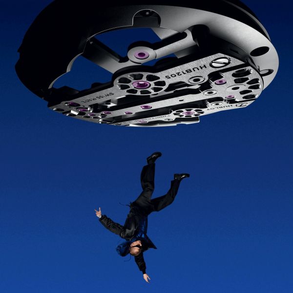 Hublot Big Bang Meca-10 Titanium mechanical watch skeleton dial black rubber strap 42 mm 444.NX.1170.RX