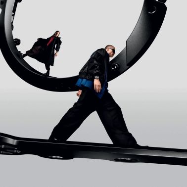 Hublot Big Bang Meca-10 Frosted Carbon mechanical watch skeleton dial black fabric strap 42 mm 444.QN.1170.NR