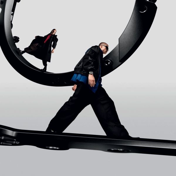 Hublot Big Bang Meca-10 Frosted Carbon mechanical watch skeleton dial black fabric strap 42 mm 444.QN.1170.NR