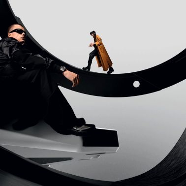 Hublot Big Bang Meca-10 Frosted Carbon mechanical watch skeleton dial black fabric strap 42 mm 444.QN.1170.NR