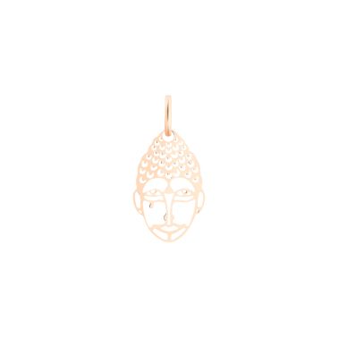 Ginette NY Mini Buddha charm pendant in rose gold