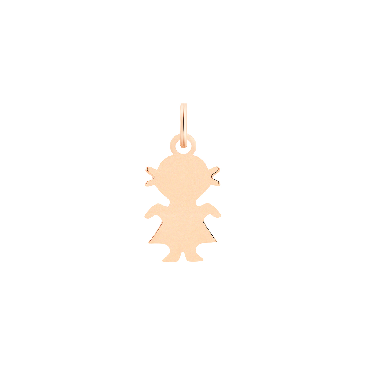 Ginette NY Mini girl charm pendant in rose gold