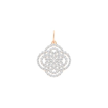 Ginette NY Purity Charm pendant in diamond and rose gold