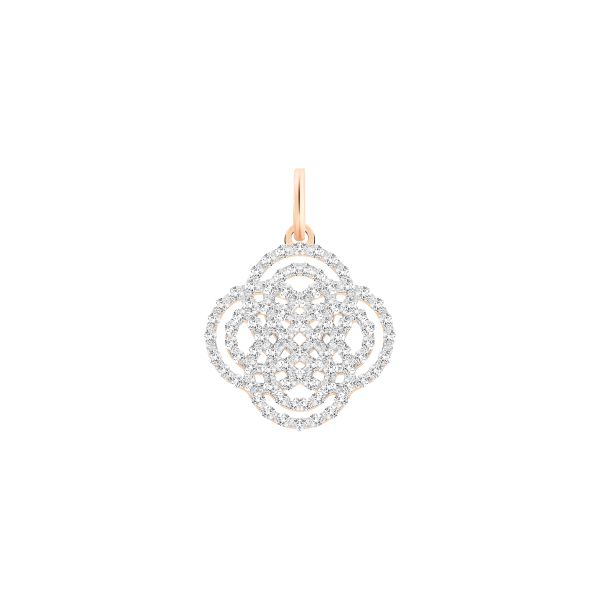 Pendentif Ginette NY Purity charm en diamant et or rose 