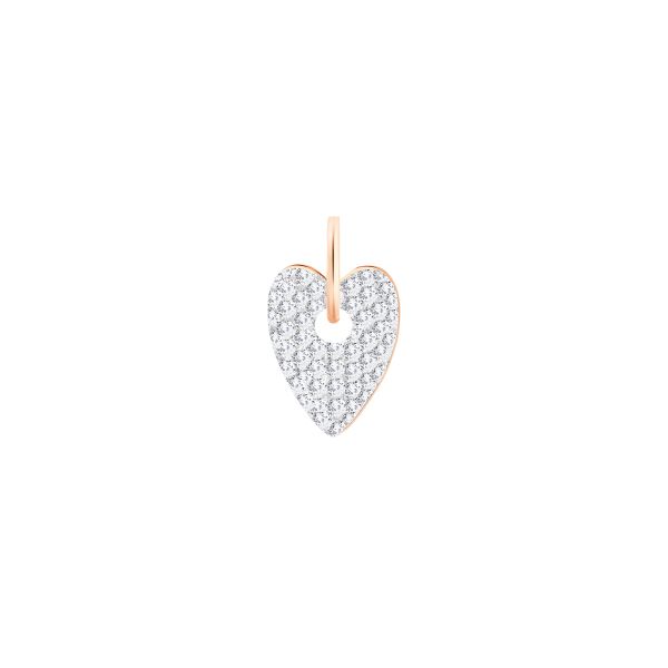 Pendentif Ginette NY Angele charm en diamant et or rose 