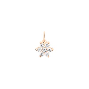 Ginette NY Star charm pendant in diamond and rose gold