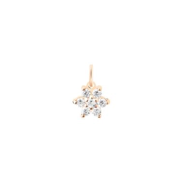 Ginette NY Star charm pendant in diamond and rose gold