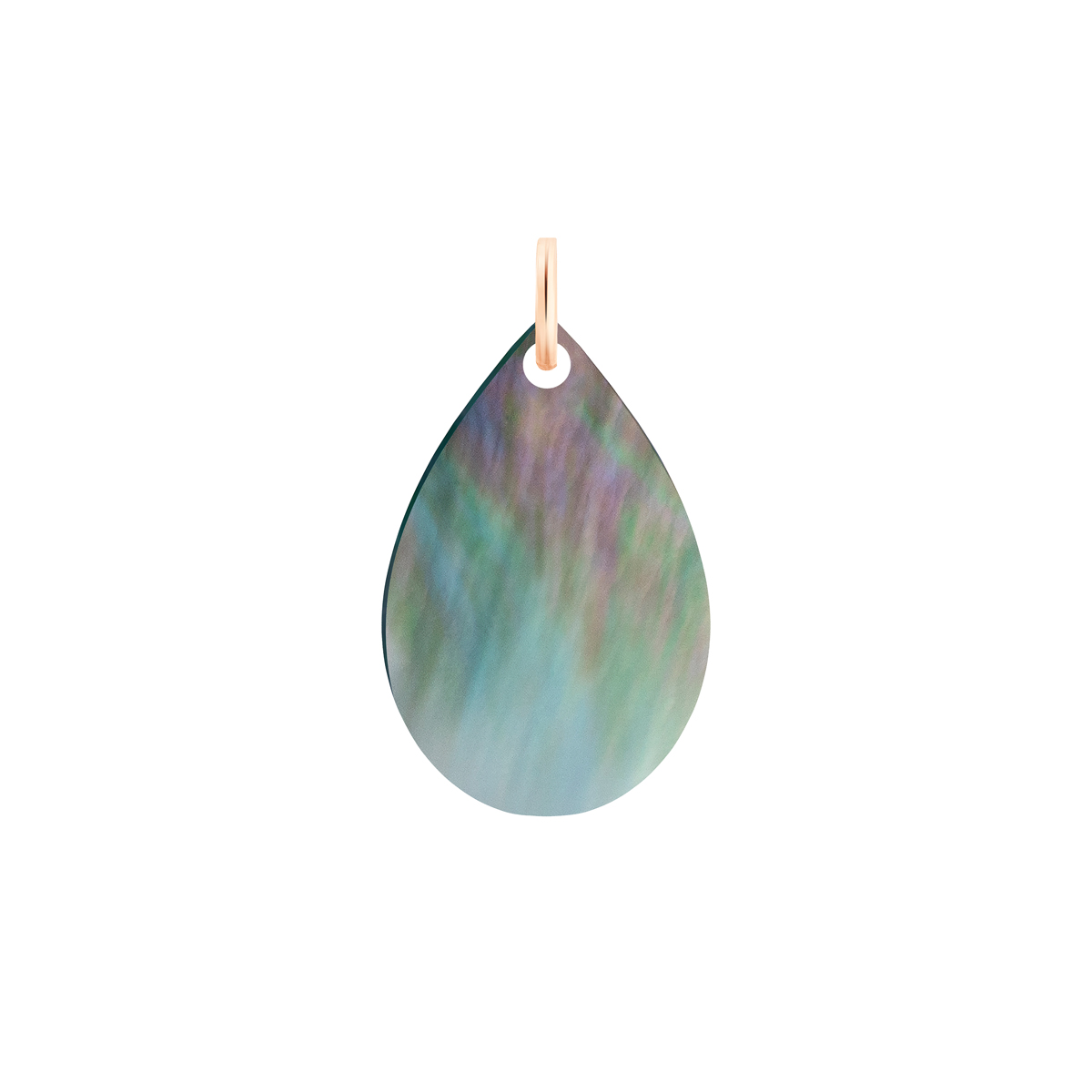 Pendentif Ginette NY Mini Bliss en or rose et nacre noire