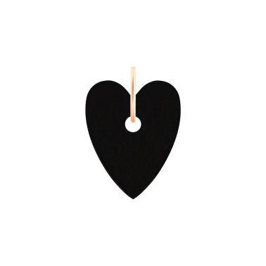 Ginette NY Angele onyx charm pendant in rose gold