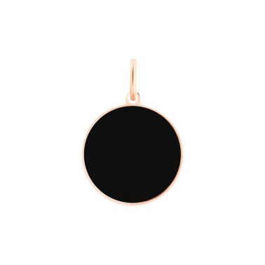 Pendant Ginette NY ever onyx charm in rose gold