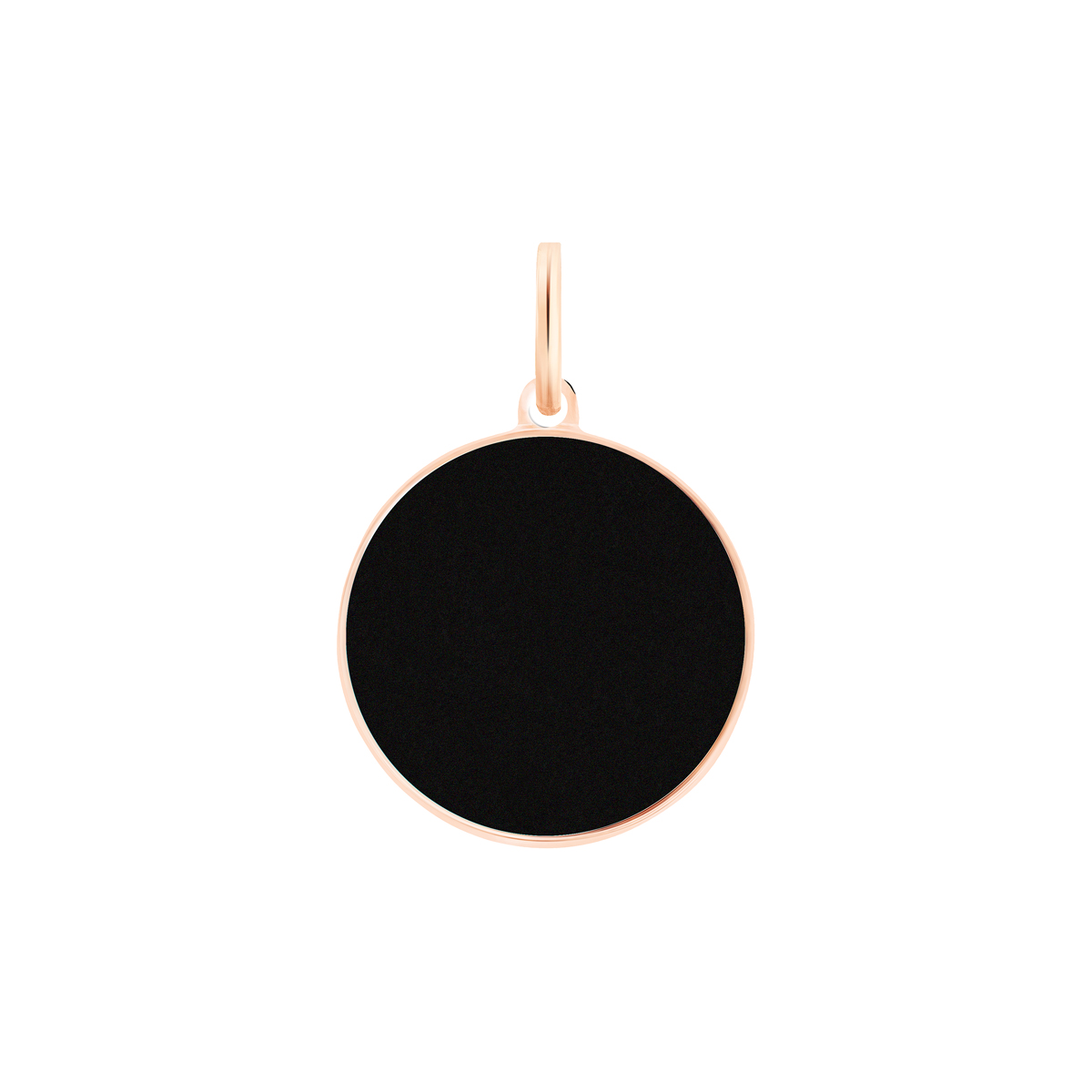 Pendentif Ginette NY ever onyx charm en or rose