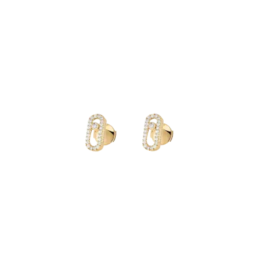 Boucles d’oreilles Messika Move Uno en or jaune et diamants