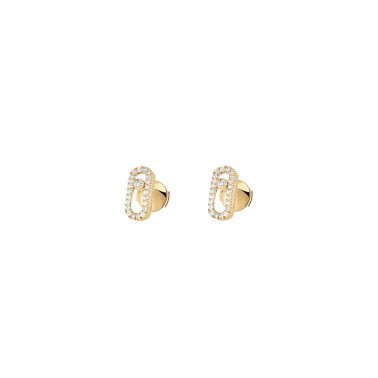 Boucles d’oreilles Messika Move Uno en or jaune et diamants
