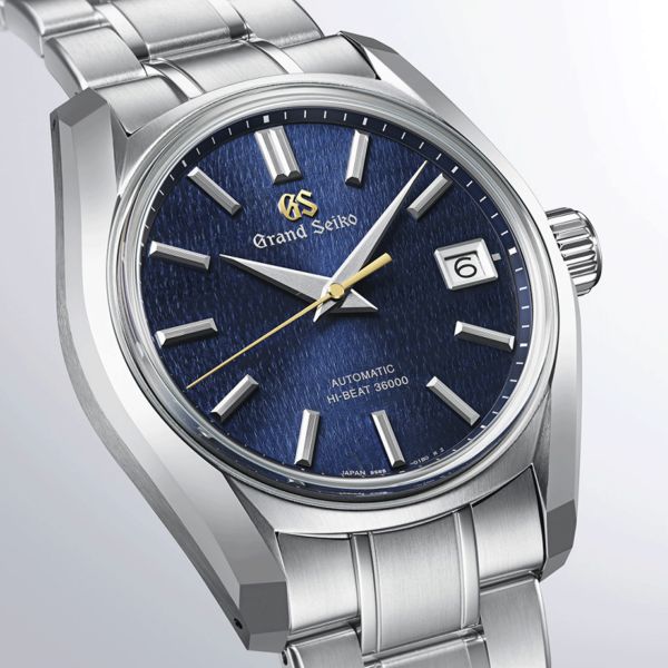 Montre Grand Seiko Heritage Hi-Beat 36000 "Shūbun" automatique cadran bleu bracelet acier 40 mm SBGH353G