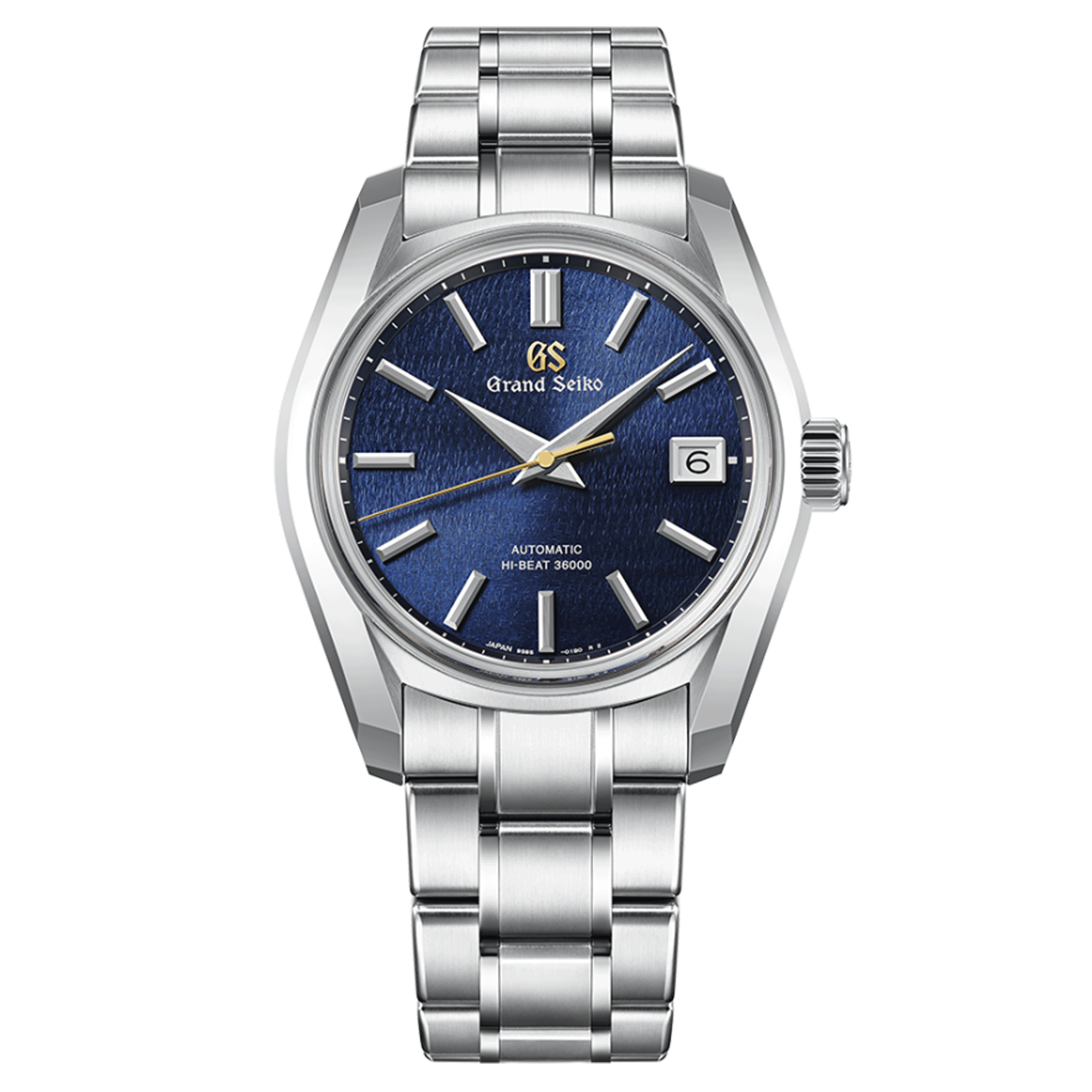 Montre Grand Seiko Heritage Hi-Beat 36000 "Shūbun" automatique cadran bleu bracelet acier 40 mm SBGH353G