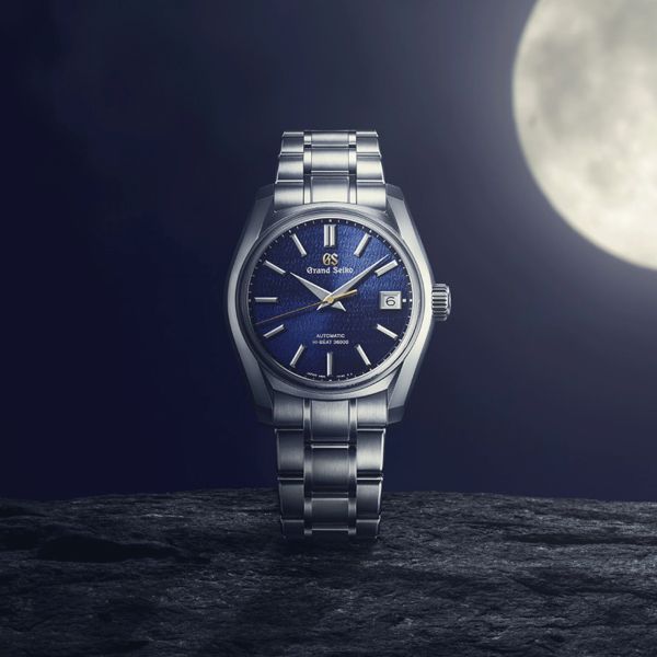 Montre Grand Seiko Heritage Hi-Beat 36000 "Shūbun" automatique cadran bleu bracelet acier 40 mm SBGH353G