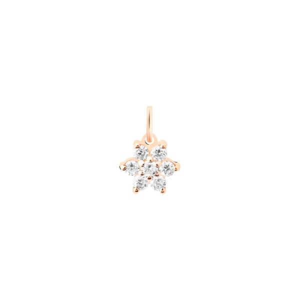 Ginette NY Star charm pendant in diamond and rose gold