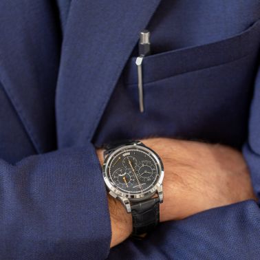 Jaeger-LeCoultre Duomètre à Chronographe mechanical white gold 42 mm Full Set 2011