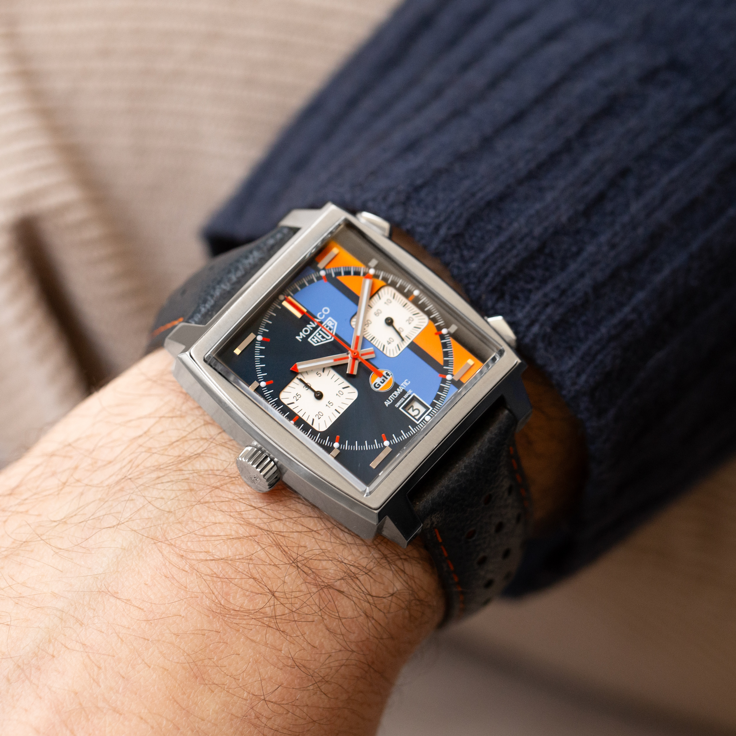 TAG Heuer Monaco Gulf Calibre 11 automatic 39 mm Full Set 2020