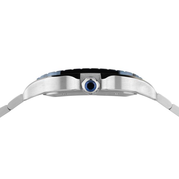 Cartier Santos Large Model "Blue Bezel" automatic 47,5 x 39,8 mm Full Set 2023