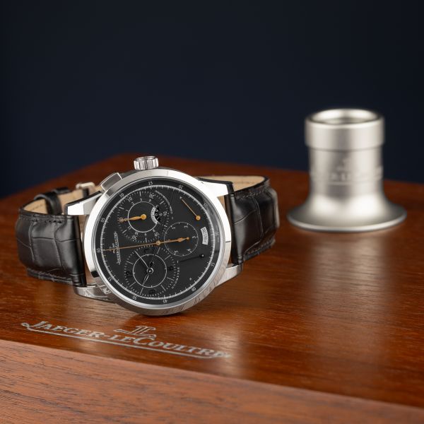 Jaeger-LeCoultre Duomètre à Chronographe mechanical white gold 42 mm Full Set 2011
