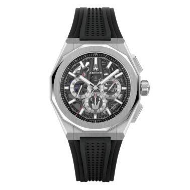 Zenith Defy Skyline Chronographe Skeleton automatic black dial steel bracelet 41 mm
