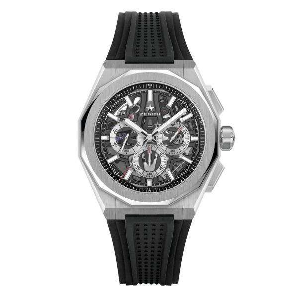 Zenith Defy Skyline Chronographe Skeleton automatic black dial steel bracelet 41 mm
