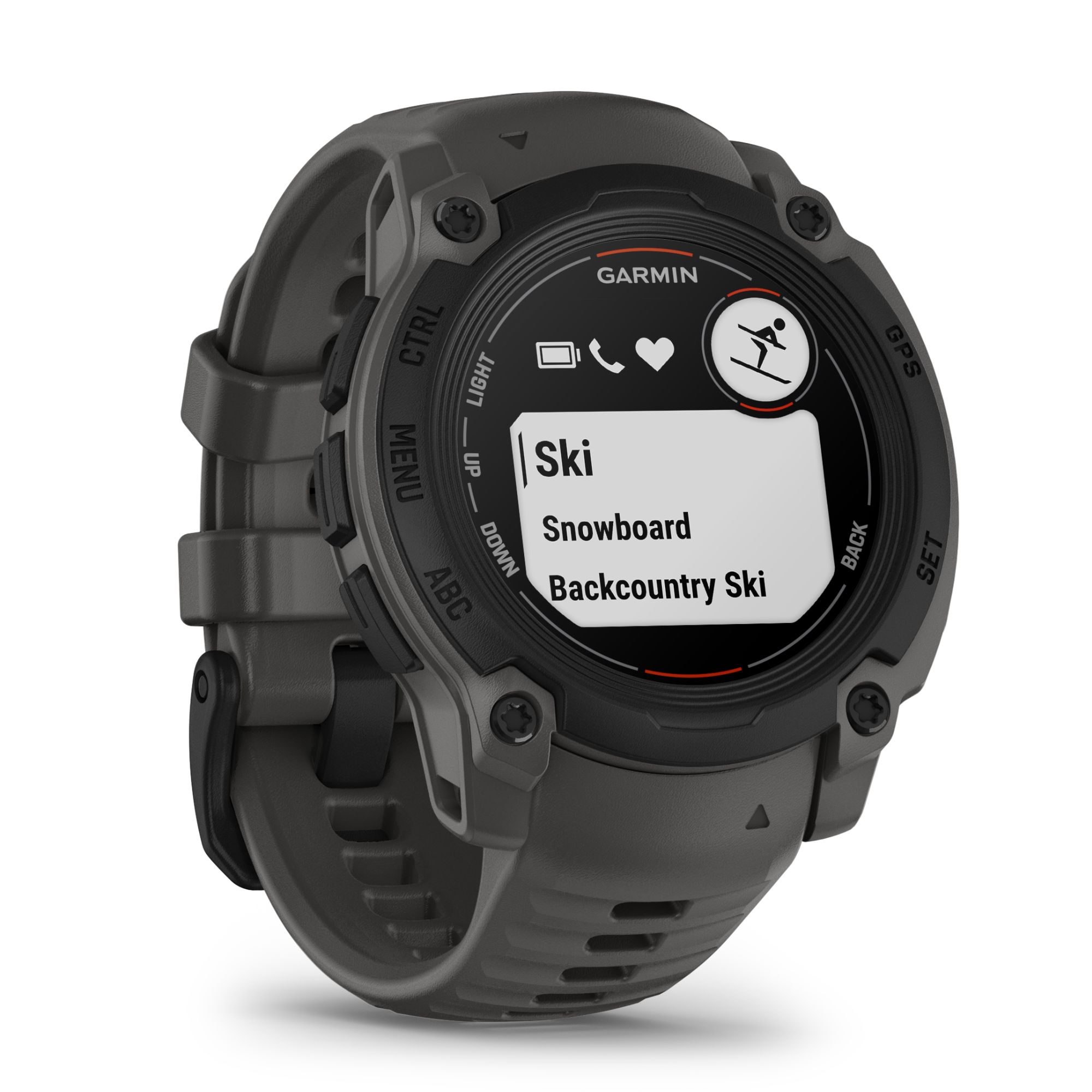 Montre Garmin Instinct E bracelet gris charbon 40 mm
