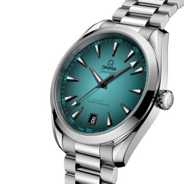 Omega Seamaster Aqua Terra 150m Co-Axial Master Chronometer turquoise dial steel bracelet 41 mm