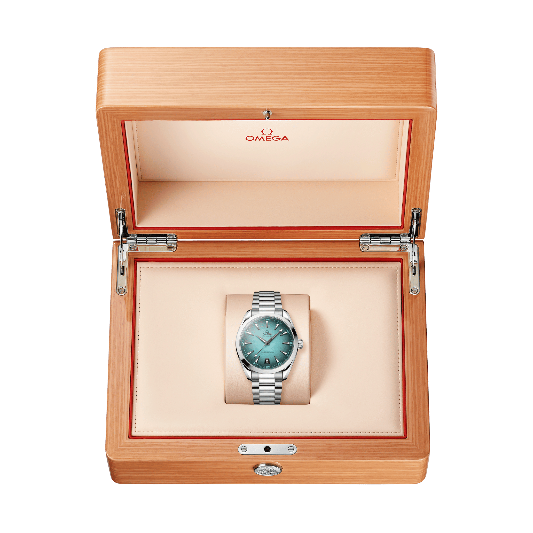 Omega Seamaster Aqua Terra 150m Co-Axial Master Chronometer turquoise dial steel bracelet 41 mm