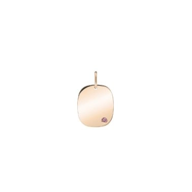 Colette Coussin Rose Medal in Rose Gold and Pink Sapphire