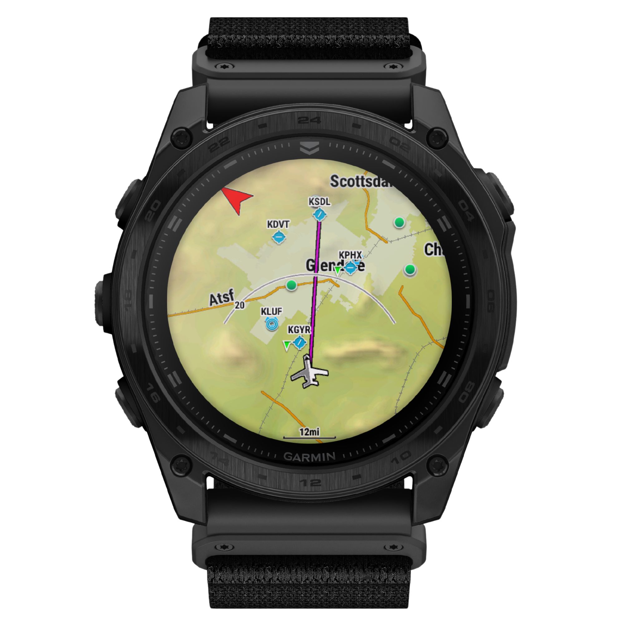 Garmin Tactix 8 AMOLED watch with nylon and silicone straps 51 mm - With Applied Ballistics Ultralight calculator