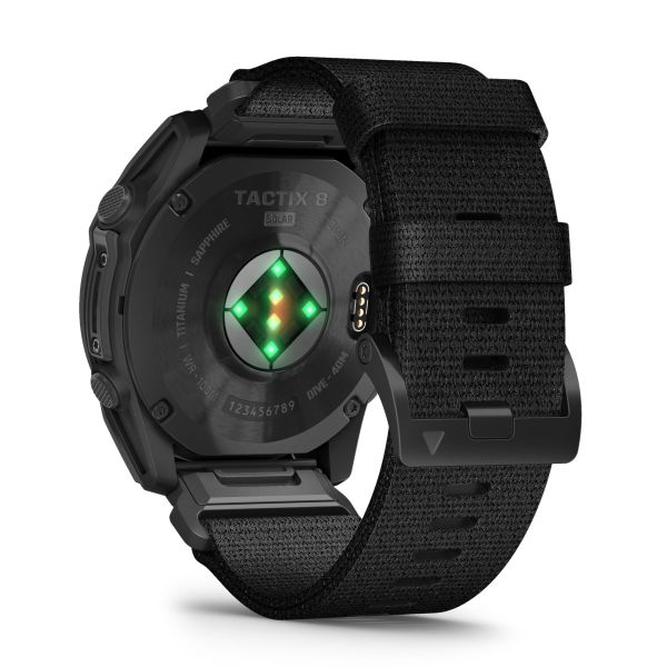 Montre Garmin Tactix 8 Solar bracelets nylon et silicone 51 mm - Avec calculateur Applied Ballistics Ultralight