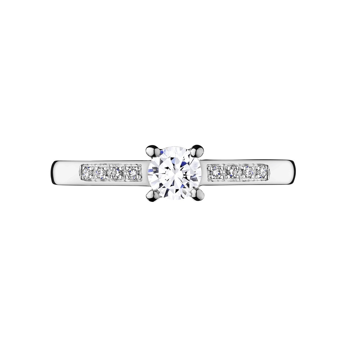 Solitaire Lepage Aristide en or blanc diamants