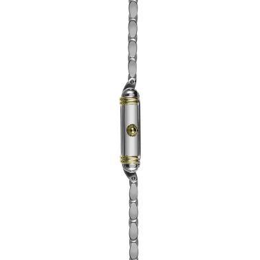 Montre Herbelin Art Déco quartz bicolore cadran argent bracelet acier bicolore 17,8 x 19,40 mm 17438BT22