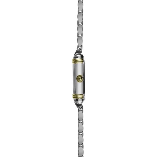 Montre Herbelin Art Déco quartz bicolore cadran argent bracelet acier bicolore 17,8 x 19,40 mm 17438BT22