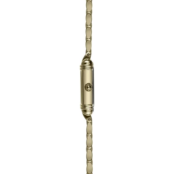 Montre Herbelin Art Déco quartz cadran argent bracelet acier PVD or jaune 17,8 x 19,40 mm 17438BP1N22