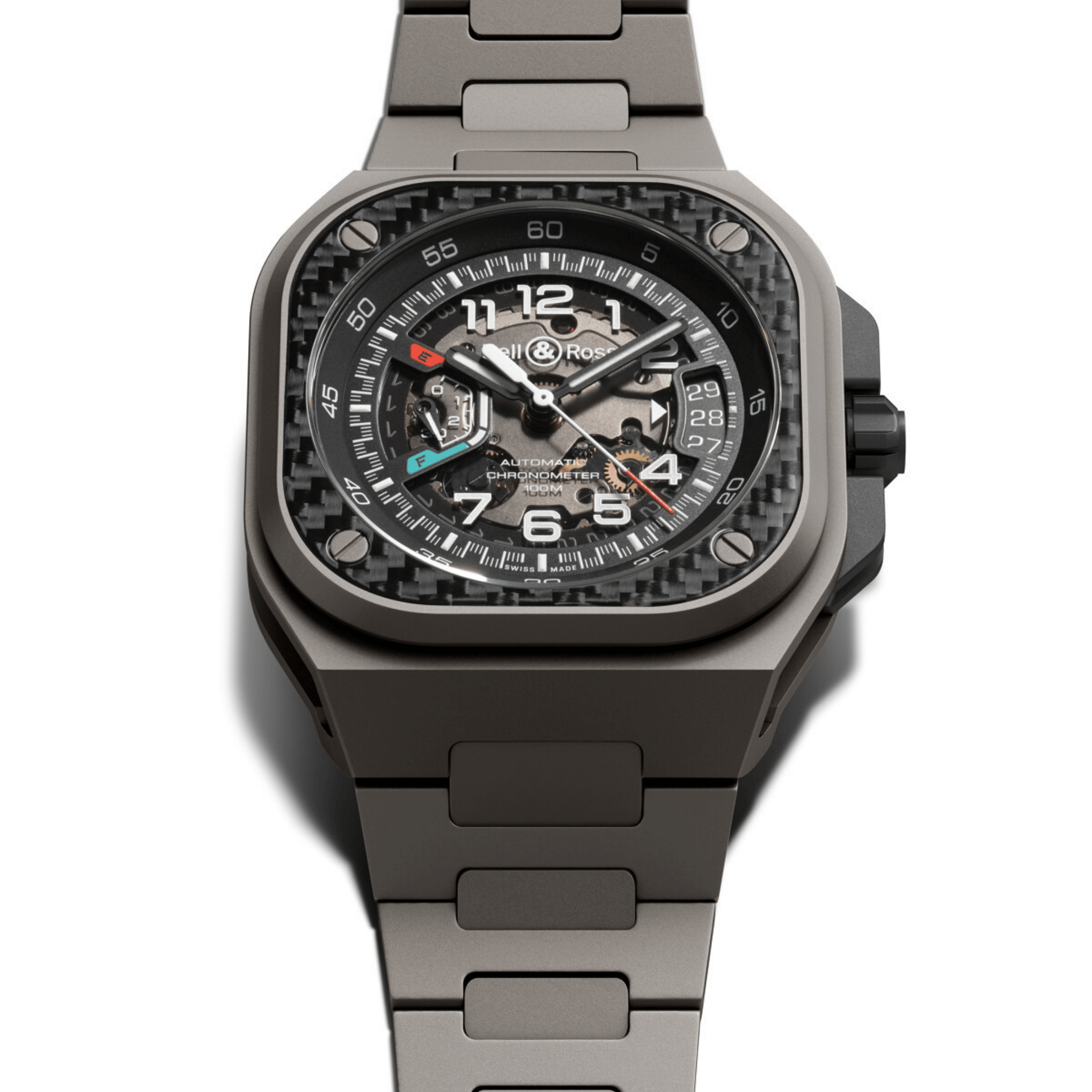Montre Bell & Ross BR-X5 Racing automatique cadran noir bracelet titane 41 mm
