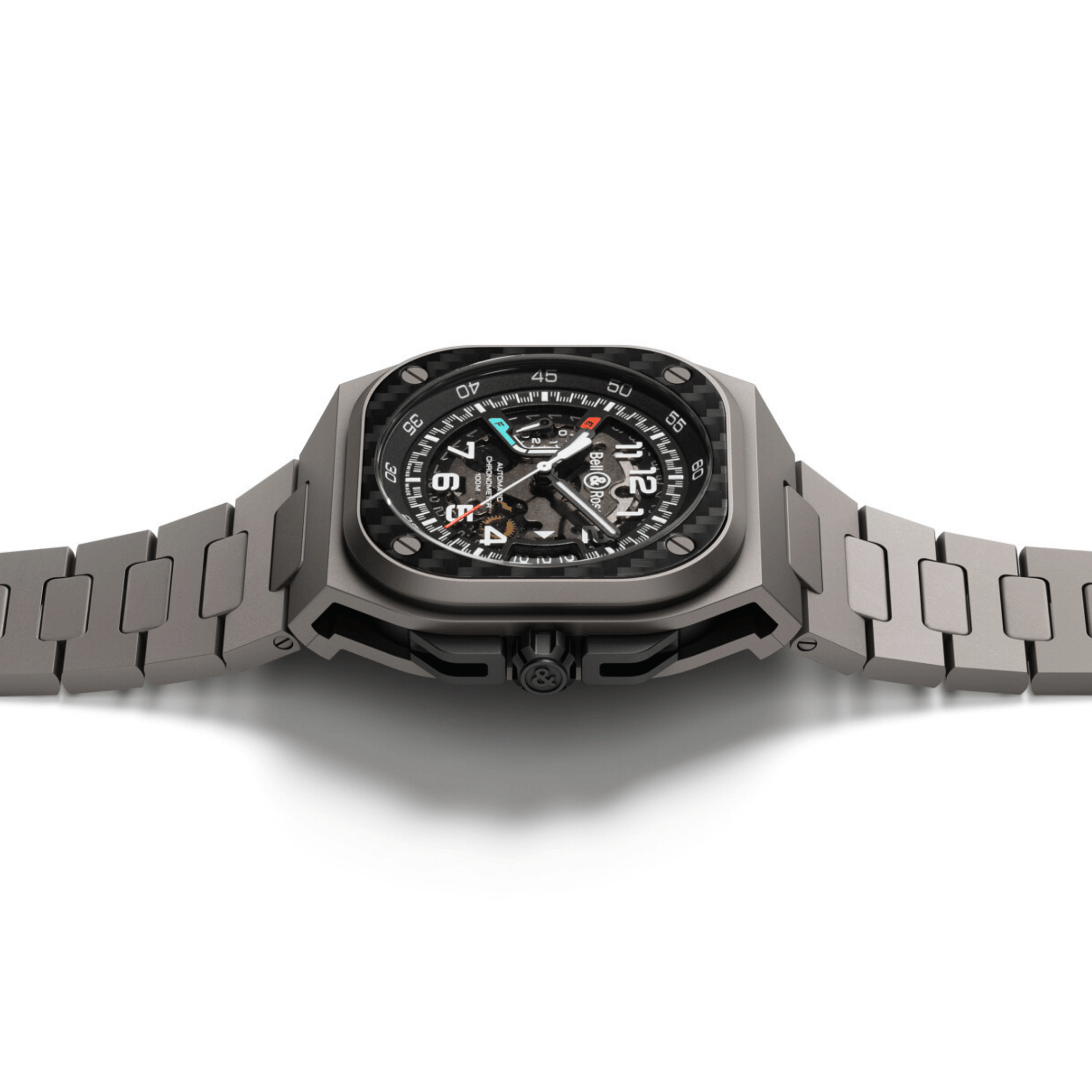 Bell & Ross BR-X5 Racing automatic black dial titanium bracelet 41 mm