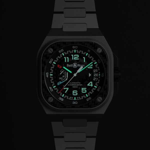 Bell & Ross BR-X5 Racing automatic black dial titanium bracelet 41 mm