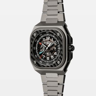 Bell & Ross BR-X5 Racing automatic black dial titanium bracelet 41 mm