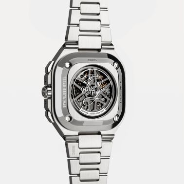 Bell & Ross BR 05 Chrono Patrouille de France automatic blue dial steel bracelet 42 mm