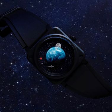 Montre Bell & Ross BR-03 Astro céramique automatique cadran aventurine bracelet caoutchouc 41 mm