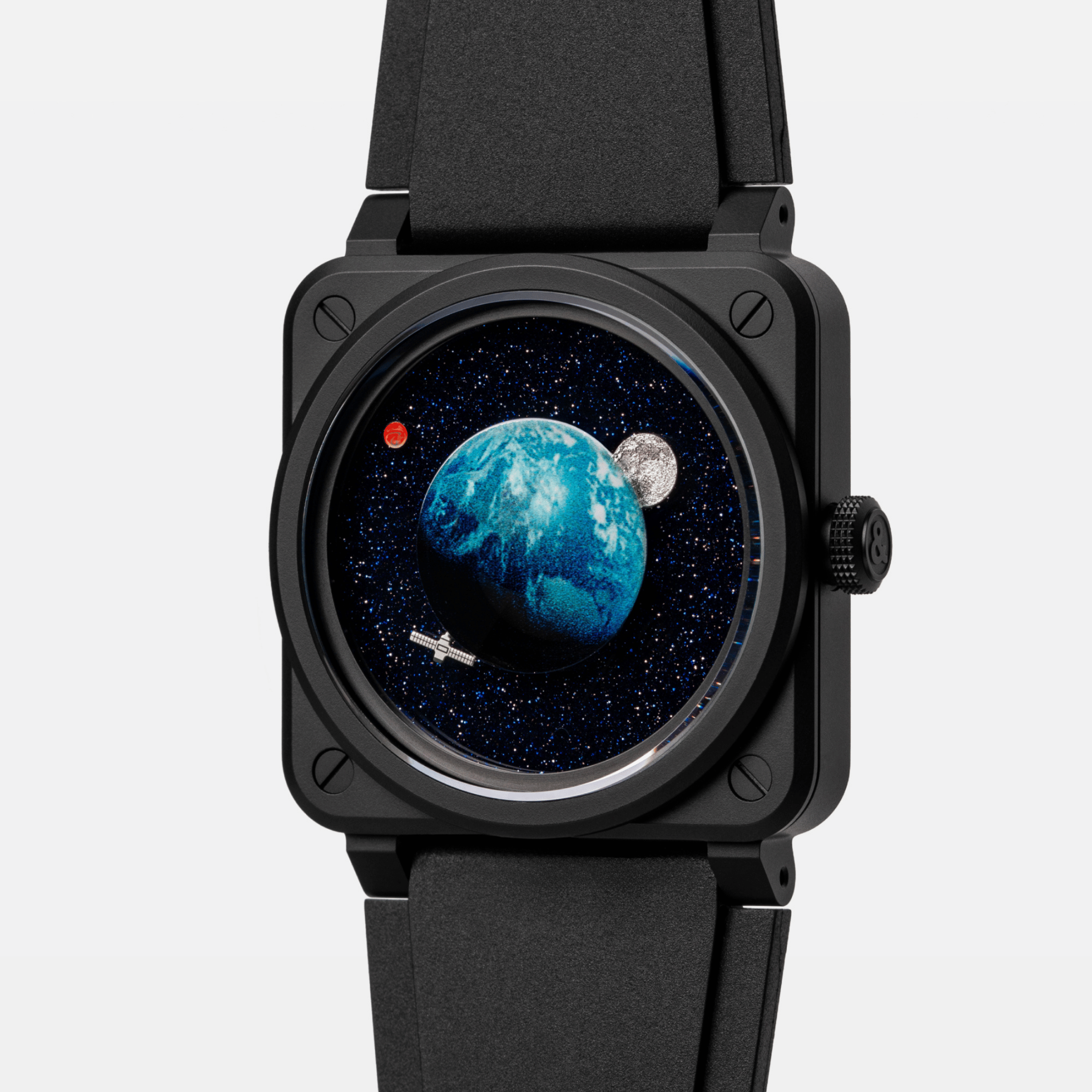 Bell & Ross BR-03 Astro automatic ceramic aventurine dial rubber strap 41 mm