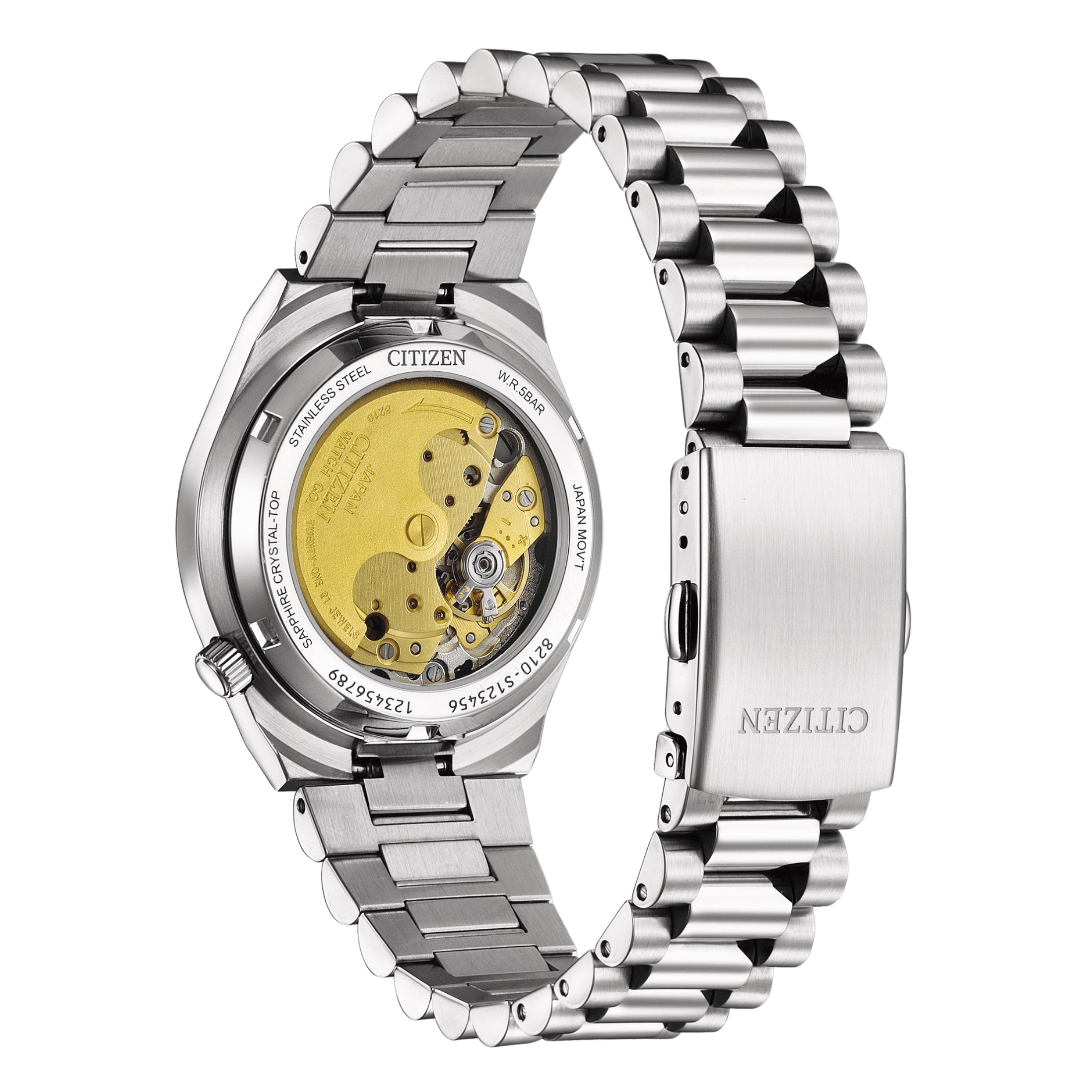 Citizen Tsuyosa 37 mm Pastel Pink automatic pink dial steel bracelet 37 mm