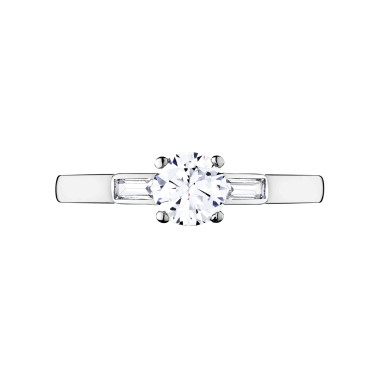 Solitaire Lepage Albert en or blanc diamants