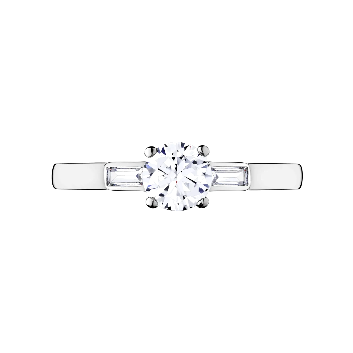 Solitaire Lepage Albert en or blanc diamants